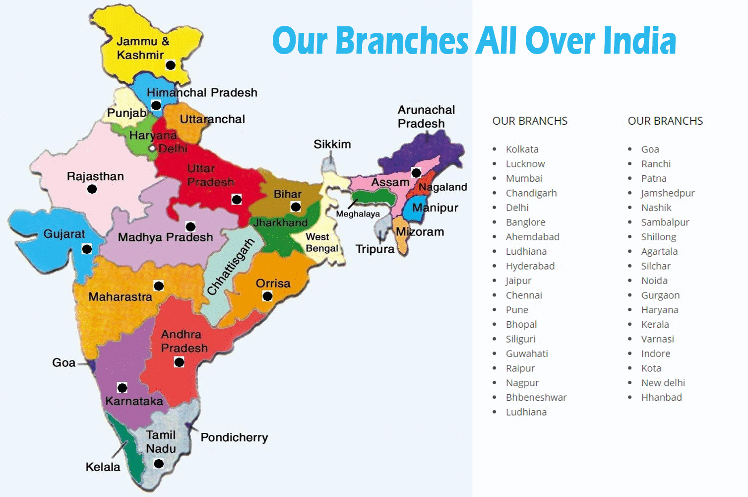 Packers and Movers Branches India 2 BEST packers and movers branches in India